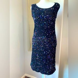 Black sequin dress